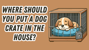 dog sleeping soundly in a crate