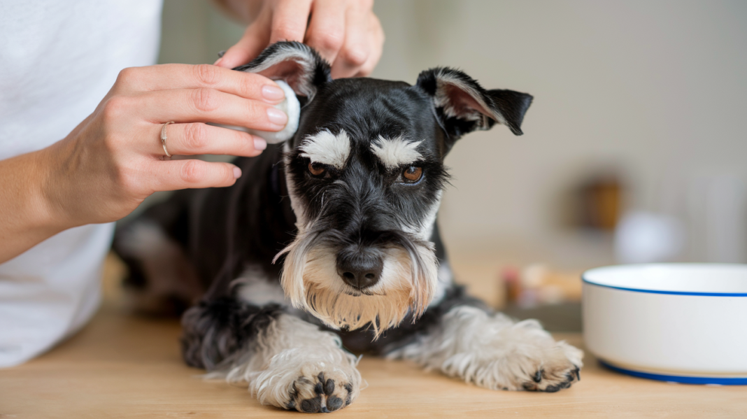 View of 👂 How to Keep Your Miniature Schnauzer's Ears Clean and Healthy